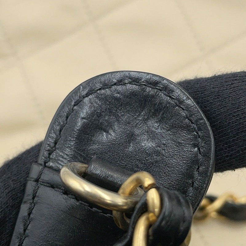 シャネル ハンドバッグ ココマーク マトラッセ インザミックス レザー A67031 CHANEL 2way 黒