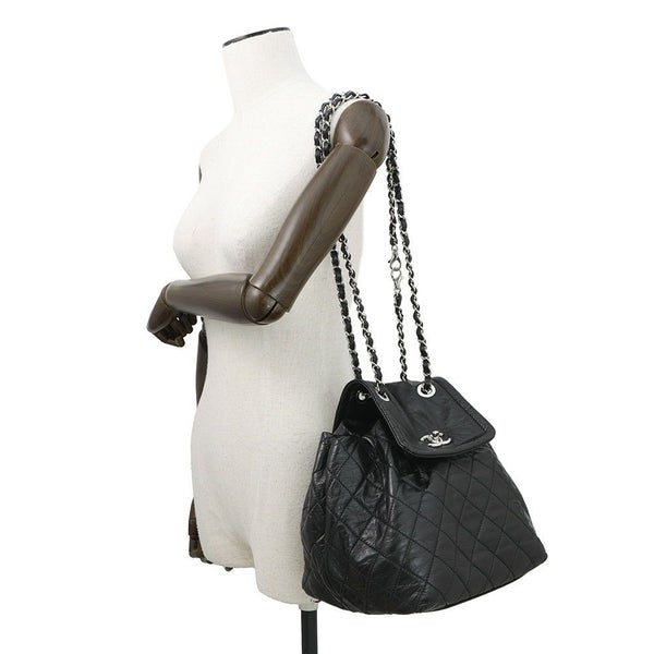 シャネル リュック マトラッセ ココマーク 北京 2in1 バックパック レザー CHANEL バッグ 黒