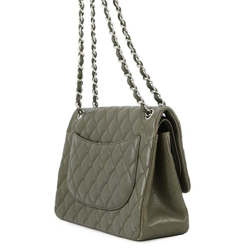 シャネル チェーンショルダーバッグ ココマーク マトラッセ30 キャビアスキン A58600 CHANEL デカマト