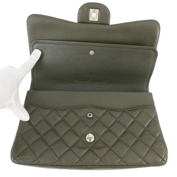 シャネル チェーンショルダーバッグ ココマーク マトラッセ30 キャビアスキン A58600 CHANEL デカマト