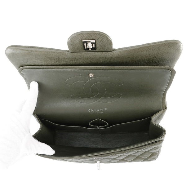 シャネル チェーンショルダーバッグ ココマーク マトラッセ30 キャビアスキン A58600 CHANEL デカマト