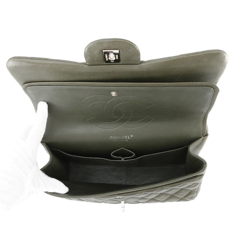 シャネル チェーンショルダーバッグ ココマーク マトラッセ30 キャビアスキン A58600 CHANEL デカマト