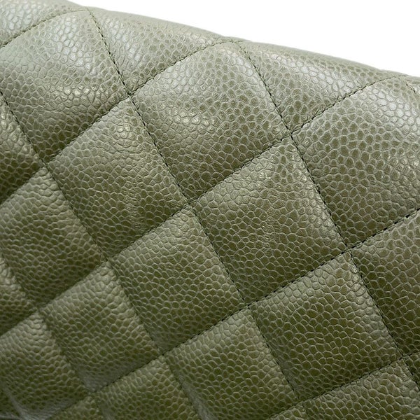 シャネル チェーンショルダーバッグ ココマーク マトラッセ30 キャビアスキン A58600 CHANEL デカマト