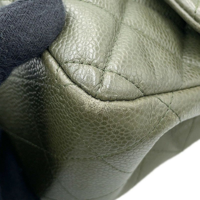 シャネル チェーンショルダーバッグ ココマーク マトラッセ30 キャビアスキン A58600 CHANEL デカマト