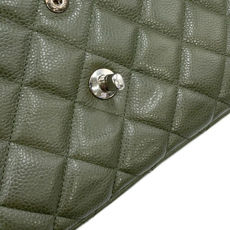 シャネル チェーンショルダーバッグ ココマーク マトラッセ30 キャビアスキン A58600 CHANEL デカマト