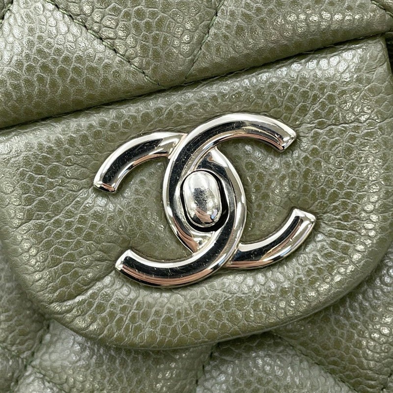 シャネル チェーンショルダーバッグ ココマーク マトラッセ30 キャビアスキン A58600 CHANEL デカマト