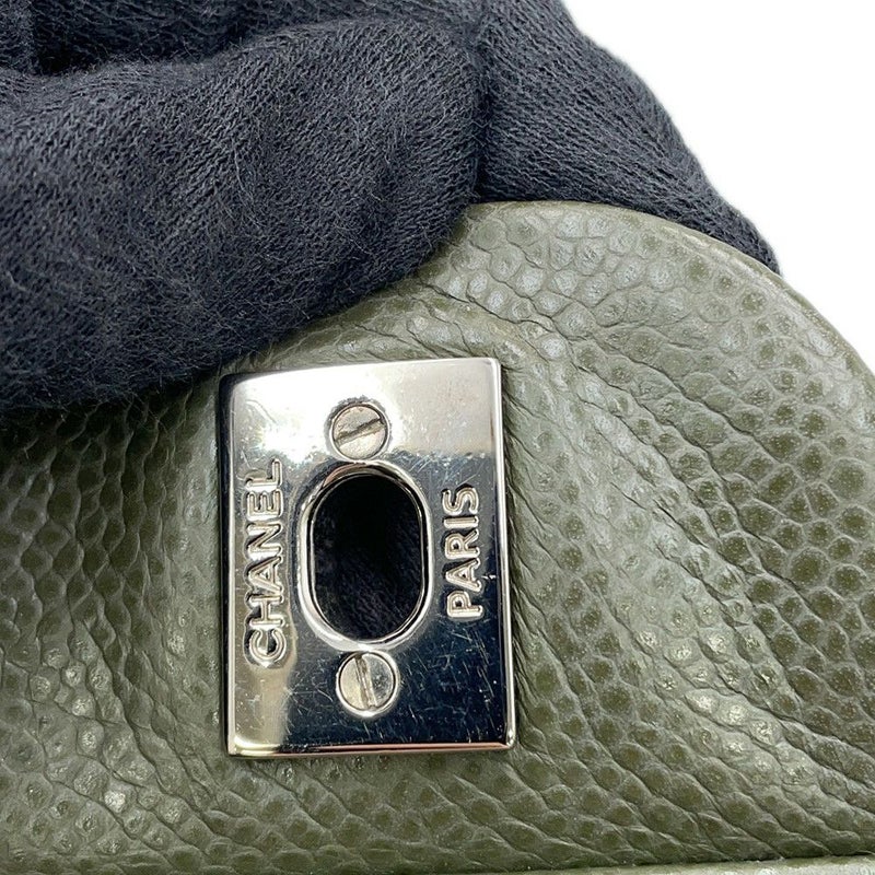 シャネル チェーンショルダーバッグ ココマーク マトラッセ30 キャビアスキン A58600 CHANEL デカマト