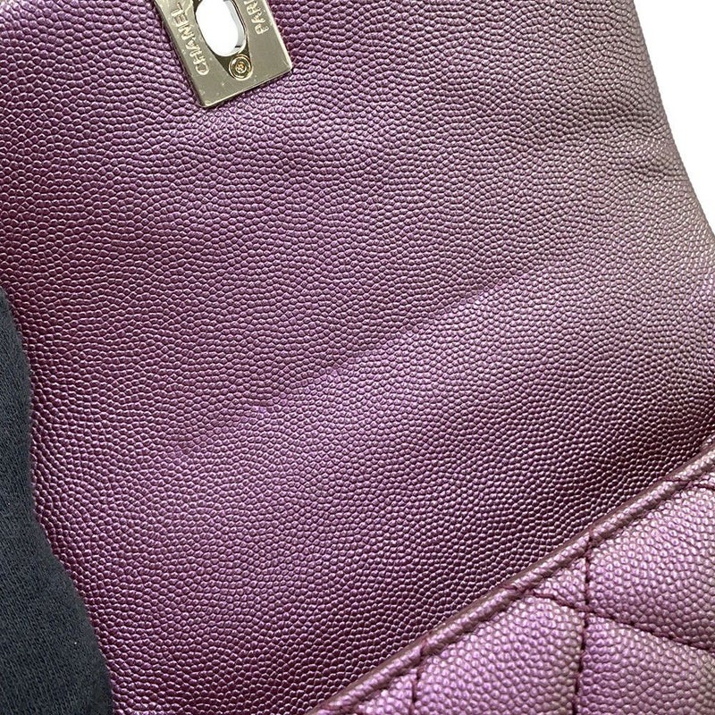 シャネル ハンドバッグ ココマーク ココハンドル マトラッセ ミニ フラップ キャビアスキン AS2215 CHANEL 2way