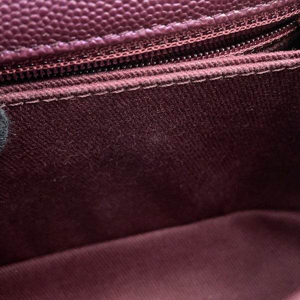 シャネル ハンドバッグ ココマーク ココハンドル マトラッセ ミニ フラップ キャビアスキン AS2215 CHANEL 2way