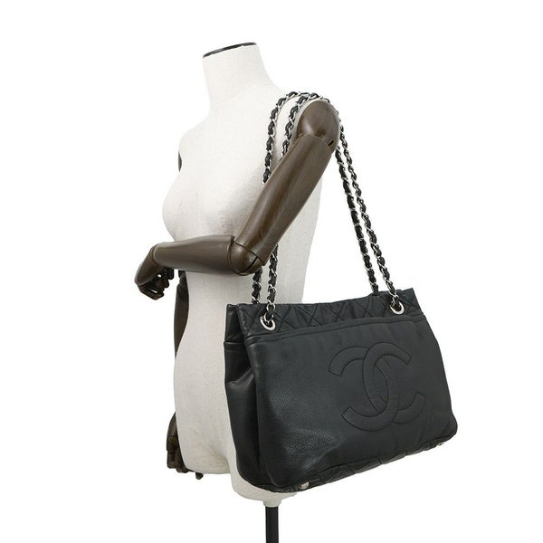 シャネル チェーンショルダーバッグ マトラッセ デカココマーク A48374 CHANEL バッグ 黒