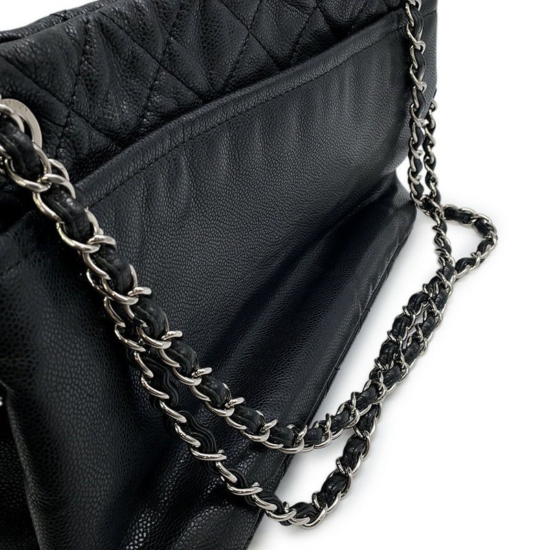 シャネル チェーンショルダーバッグ マトラッセ デカココマーク A48374 CHANEL バッグ 黒