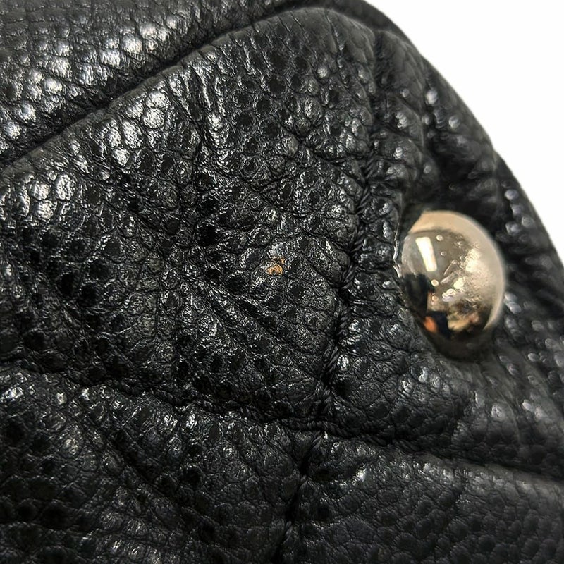 シャネル チェーンショルダーバッグ マトラッセ デカココマーク A48374 CHANEL バッグ 黒