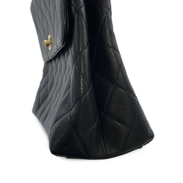 シャネル ハンドバッグ マトラッセ ココマーク キャビアスキン A12397 CHANEL ハンドルバッグ 黒