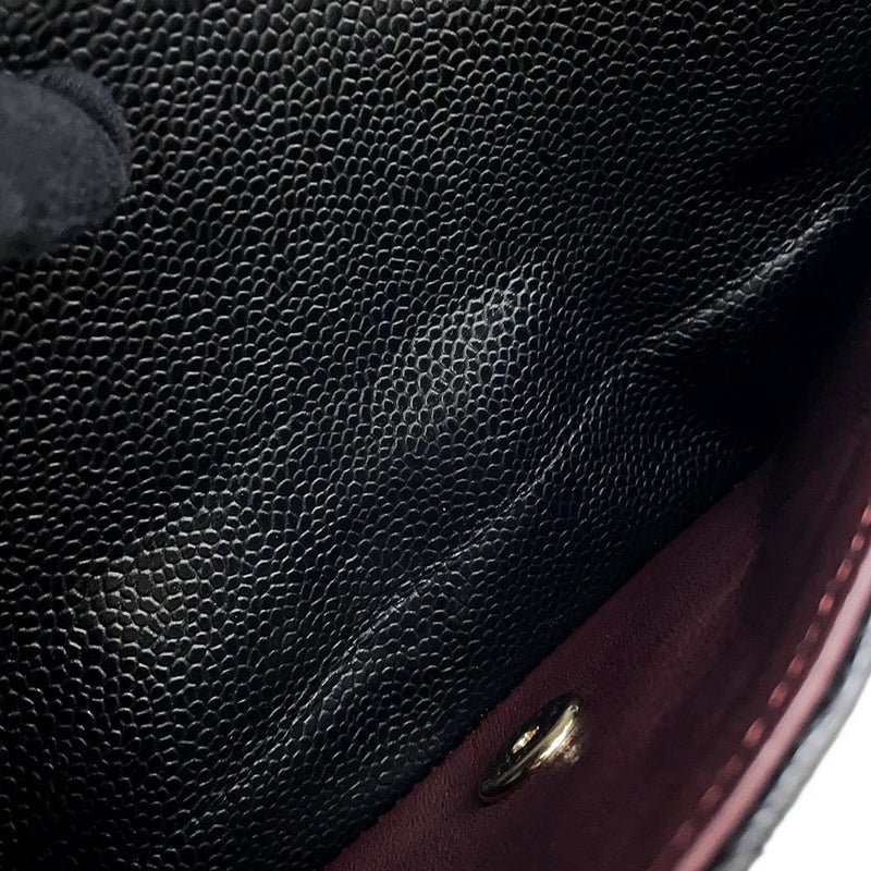 シャネル チェーンショルダーバッグ マトラッセ25 ココマーク キャビアスキン A01112 CHANEL バッグ 黒