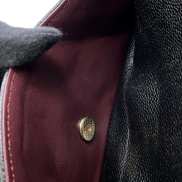 シャネル チェーンショルダーバッグ マトラッセ25 ココマーク キャビアスキン A01112 CHANEL バッグ 黒