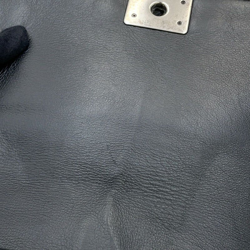 シャネル チェーンショルダーバッグ ココマーク マトラッセ ボーイシャネル レザー A67086 CHANEL 黒