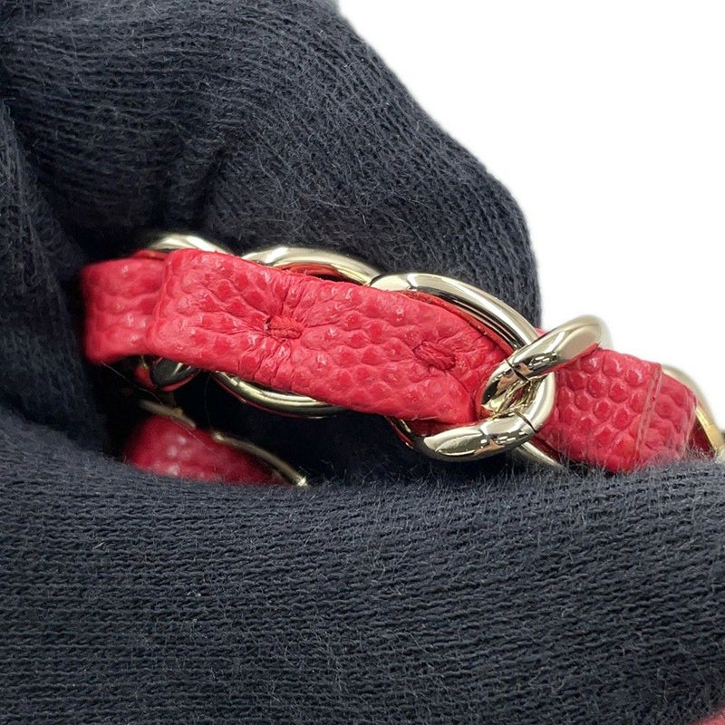 シャネル チェーンショルダーバッグ マトラッセ25 ココマーク ダブルチェーン キャビアスキン A01112 CHANEL