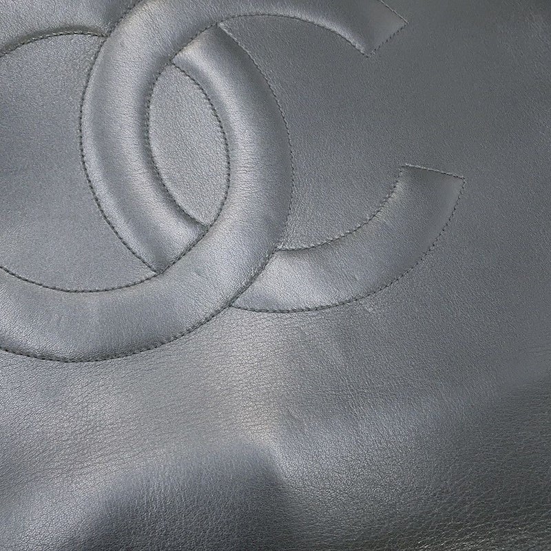 シャネル チェーントートバッグ ココマーク ラムスキン CHANEL 黒