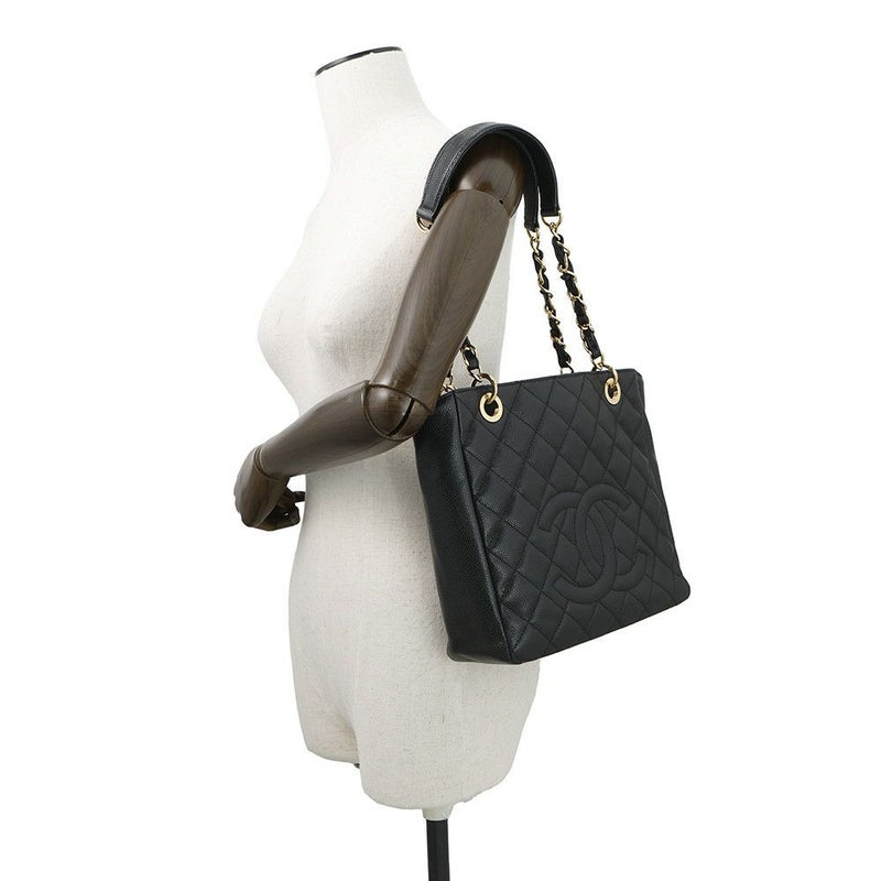 シャネル トートバッグ マトラッセ ココマーク PST A50994 CHANEL 黒