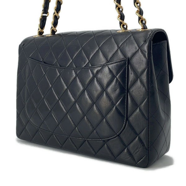 シャネル チェーンショルダーバッグ マトラッセ30 ココマーク ラムスキン A04412 CHANEL バッグ デカマト 黒