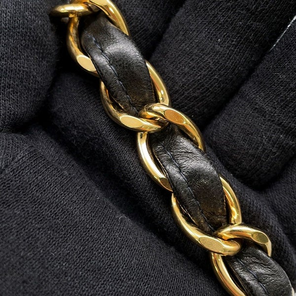 シャネル チェーンショルダーバッグ マトラッセ30 ココマーク ラムスキン A04412 CHANEL バッグ デカマト 黒