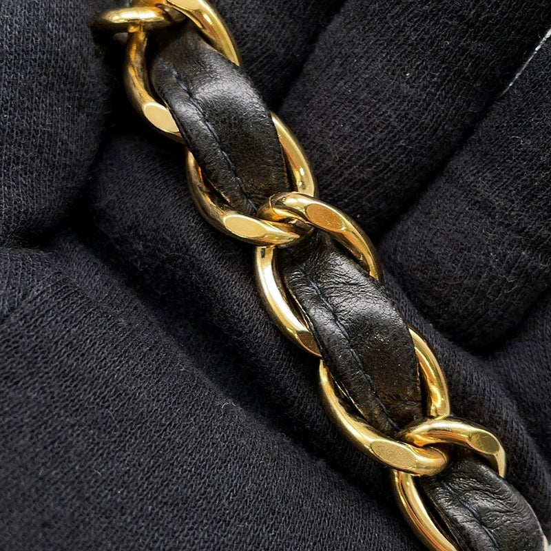 シャネル チェーンショルダーバッグ マトラッセ30 ココマーク ラムスキン A04412 CHANEL バッグ デカマト 黒