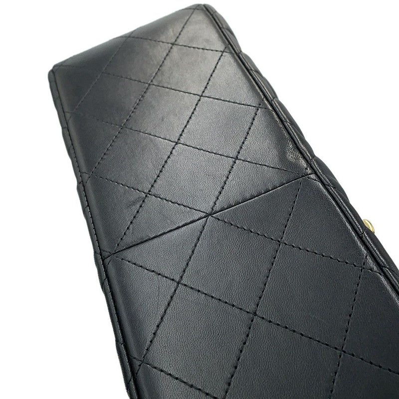 シャネル チェーンショルダーバッグ ココマーク マトラッセ30 ラムスキン A58600 CHANEL 黒