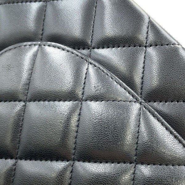 シャネル チェーンショルダーバッグ ココマーク マトラッセ30 ラムスキン A58600 CHANEL 黒