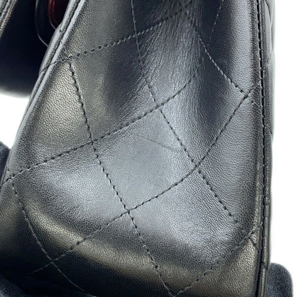 シャネル チェーンショルダーバッグ ココマーク マトラッセ30 ラムスキン A58600 CHANEL 黒