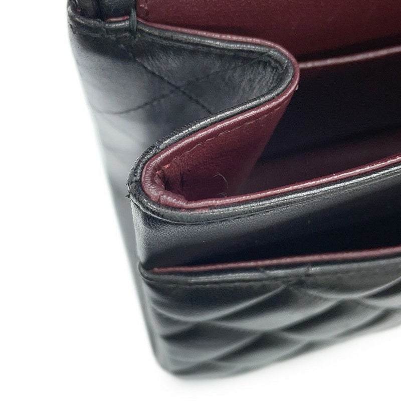 シャネル チェーンショルダーバッグ ココマーク マトラッセ30 ラムスキン A58600 CHANEL 黒