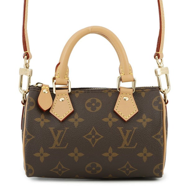 ルイヴィトン ハンドバッグ モノグラム ナノ・スピーディ M81085 LOUIS VUITTON 2way ショルダーバッグ