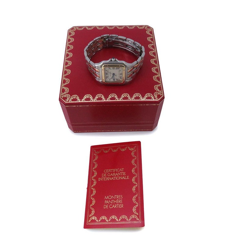 カルティエ パンテールMM 2ロウ W25028B6 Cartier 腕時計 アイボリー文字盤 クォーツ