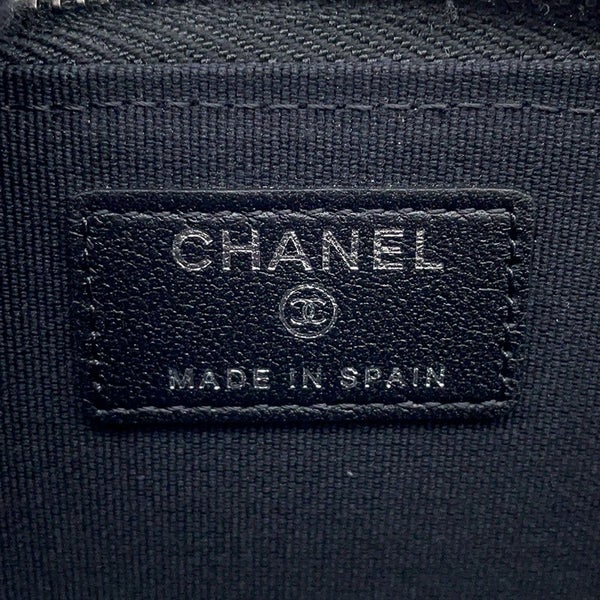 シャネル コインケース マトラッセ ココマーク ラムスキン AP4197 CHANEL カードケース 黒