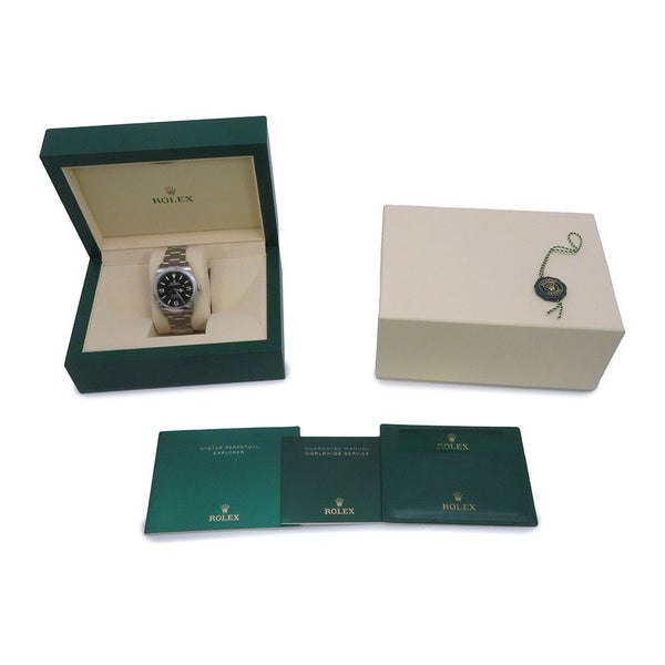 ロレックス エクスプローラー1 ランダムシリアル ルーレット 214270 ROLEX 腕時計 黒文字盤