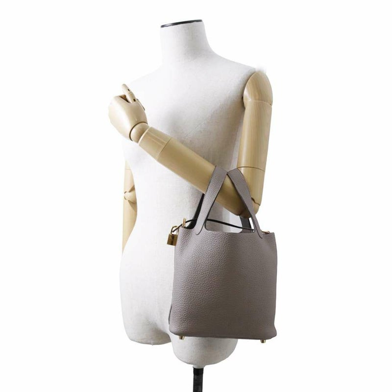 エルメス ハンドバッグ ピコタンロックPM グリメイヤー/ゴールド金具 トリヨンクレマンス U刻印