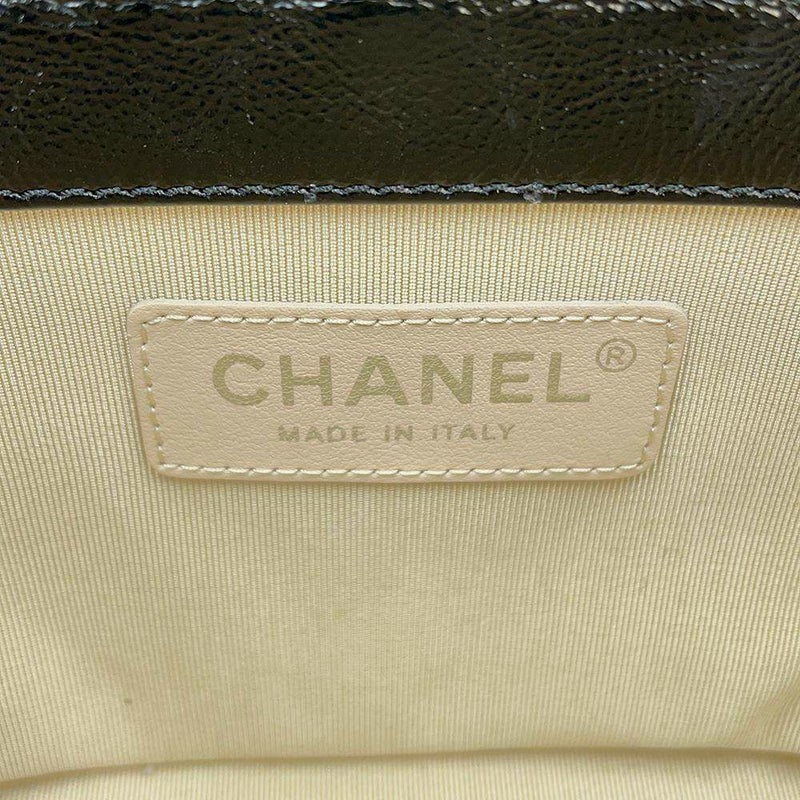 シャネル チェーンショルダーバッグ バニティ ココマーク ラタン カーフレザー AS1352 CHANEL かごバッグ 黒