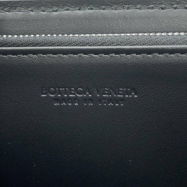ボッテガヴェネタ 長財布 イントレチャート ラウンドファスナー 749427 BOTTEGA VENETA 財布 黒