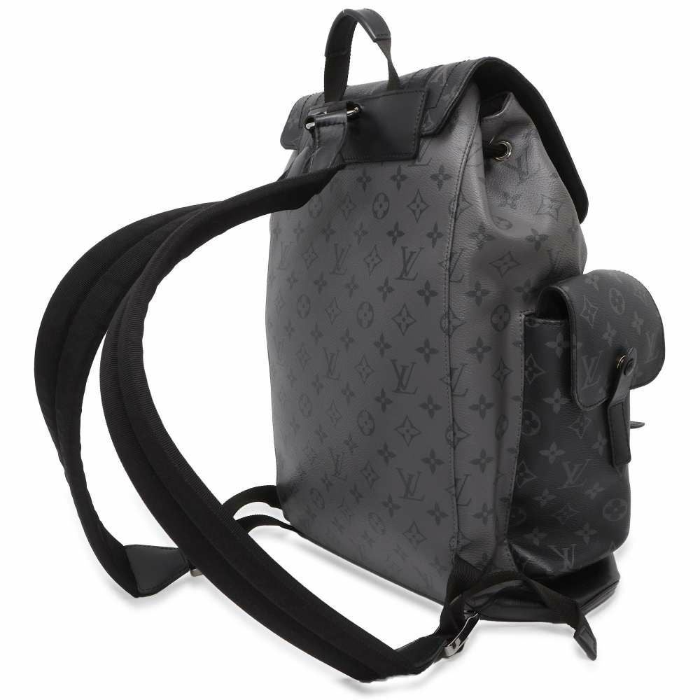 Louis Vuitton ブラックバックパック ルイヴィトン リュック モノグラム・エクリプス リバース