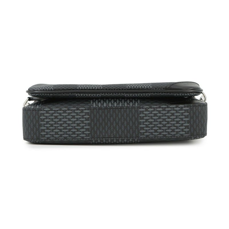 ルイヴィトン ショルダーバッグ ダミエ・グラフィット 3D トリオ・メッセンジャー N50017 LOUIS VUITTON メンズ ブラック 黒