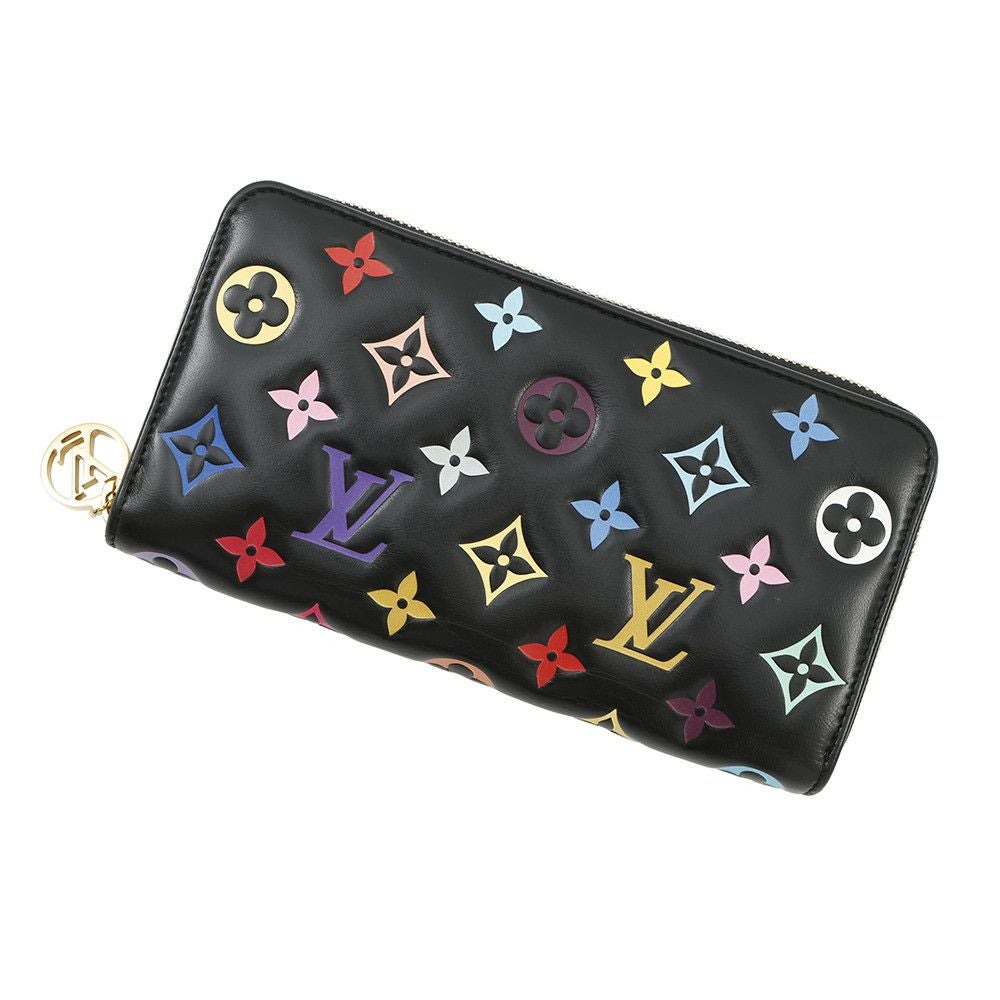 ルイヴィトン 長財布 モノグラム・マルチカラー LV×TM ジッピー
