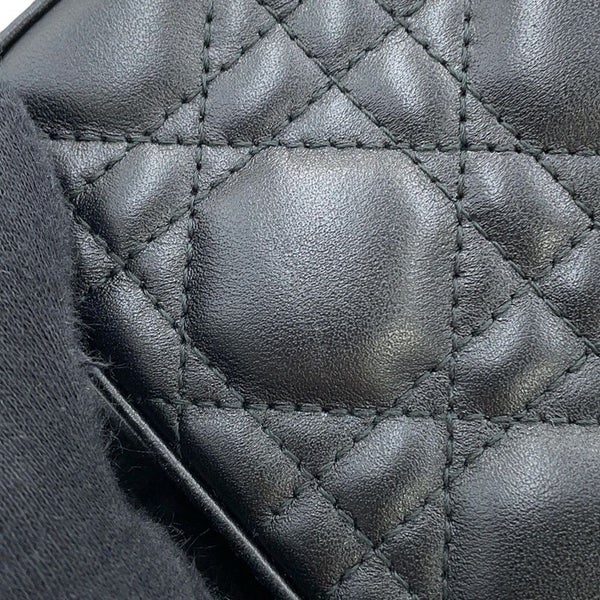 クリスチャン・ディオール チェーンショルダーバッグ My Dior ディオール トーク フォンバッグ カナージュ S0937ONMJ 黒