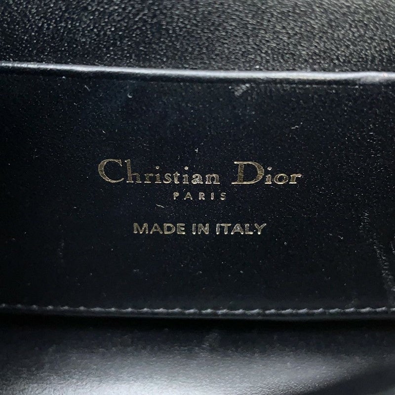 クリスチャン・ディオール チェーンショルダーバッグ My Dior ディオール トーク フォンバッグ カナージュ S0937ONMJ 黒