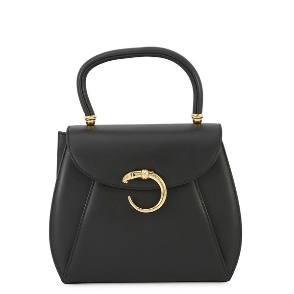 カルティエ ハンドバッグ パンテール レザー L1000121 Cartier 黒