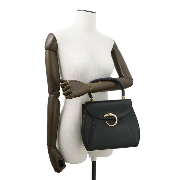 カルティエ ハンドバッグ パンテール レザー L1000121 Cartier 黒