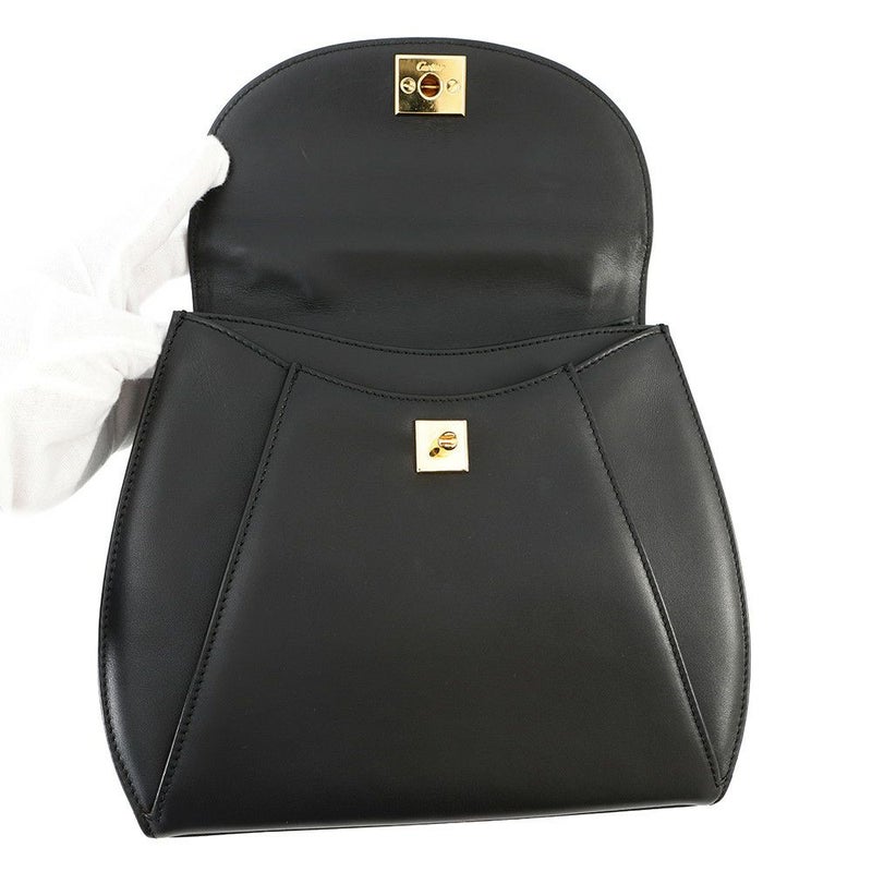 カルティエ ハンドバッグ パンテール レザー L1000121 Cartier 黒