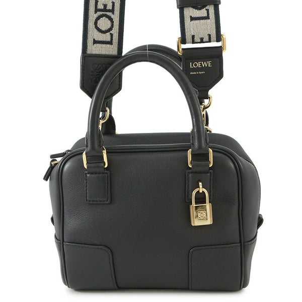 ロエベ ハンドバッグ アマソナ16 スクエア レザー A039N21X01 LOEWE 2way 黒