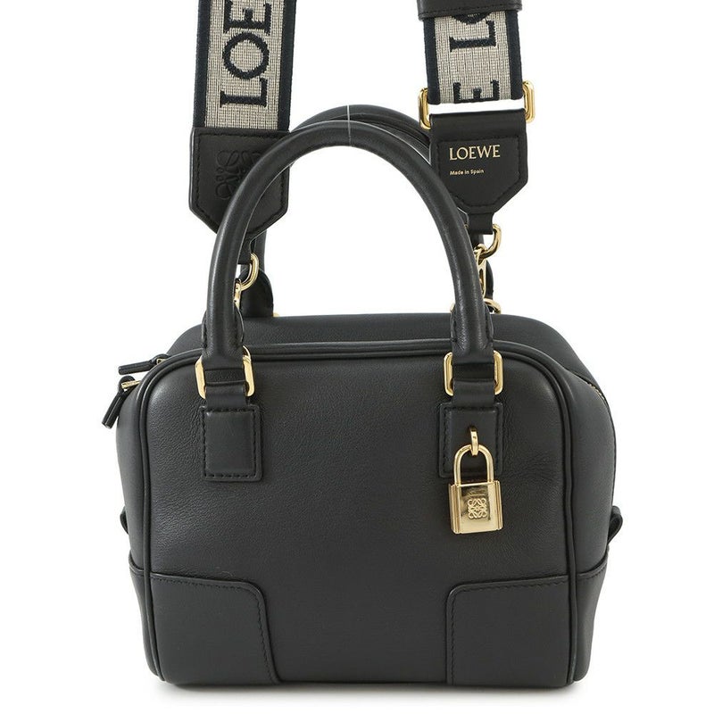 ロエベ ハンドバッグ アマソナ16 スクエア レザー A039N21X01 LOEWE 2way 黒