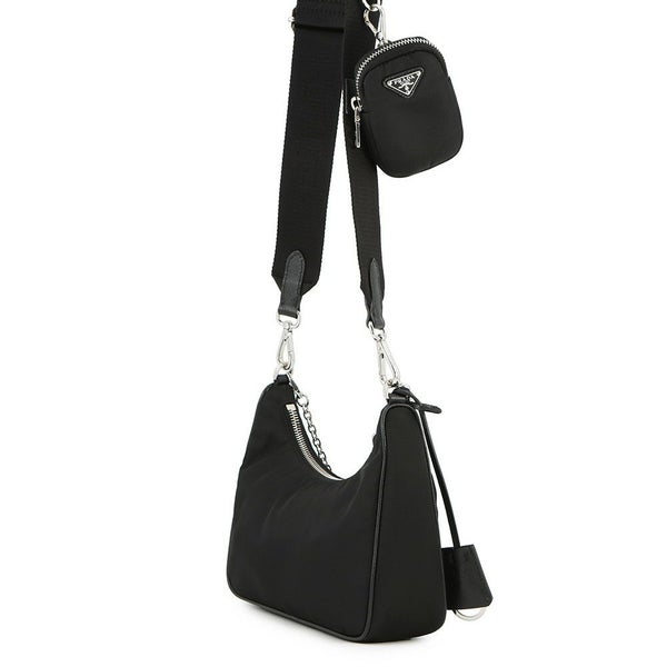 プラダ ショルダーバッグ Re-Edition 2005 Re-Nylon ナイロン 1BH204 PRADA 2wayバッグ 黒