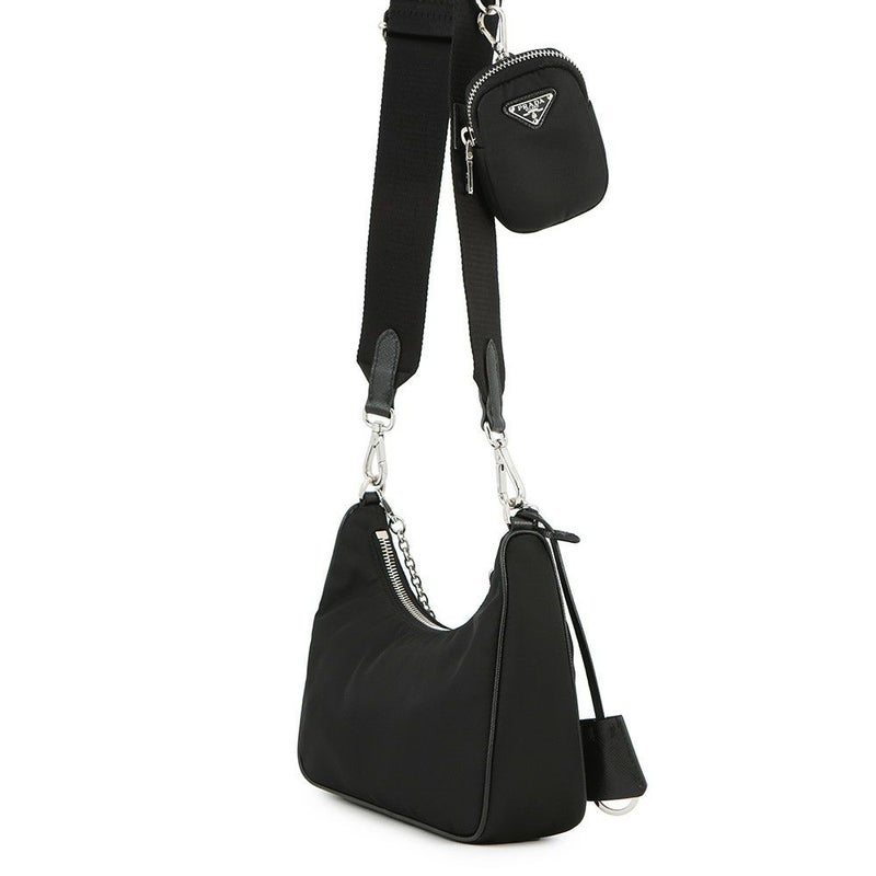 プラダ ショルダーバッグ Re-Edition 2005 Re-Nylon ナイロン 1BH204 PRADA 2wayバッグ 黒