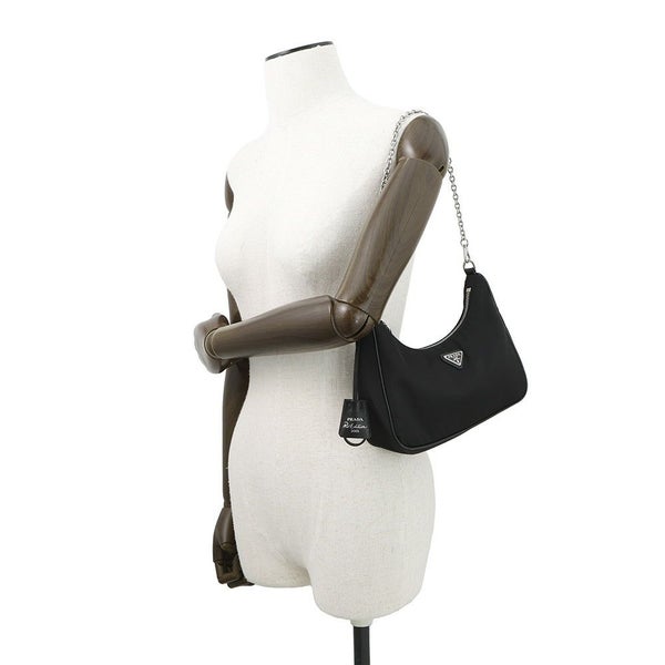 プラダ ショルダーバッグ Re-Edition 2005 Re-Nylon ナイロン 1BH204 PRADA 2wayバッグ 黒